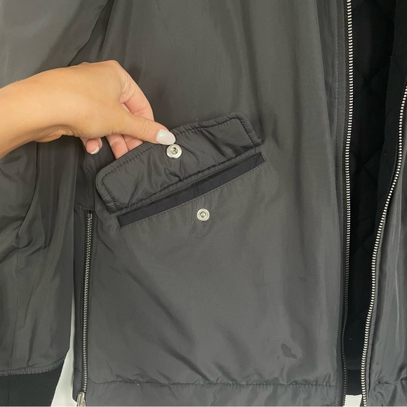 Abercrombie Reversible Quilted Down Bomber Jacket - Picture 10 of 11